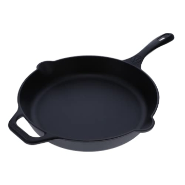 Victoria 12 Inch Cast Iron Skillet Seasoned Frying Pan