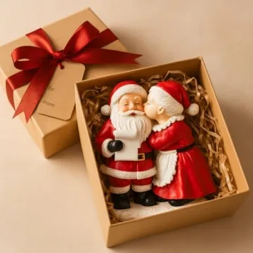 Mr. & Mrs. Santa Claus Hand-Painted Holiday Figurines