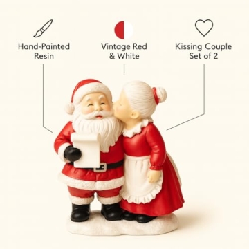 Mr. & Mrs. Santa Claus Hand-Painted Holiday Figurines