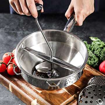 DOITOOL Potato Masher Easy Clean Kitchen Tool for Mashed Potatoes