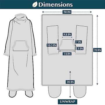 PAVILIA Sherpa Blanket with Sleeves, Foot Pocket for Women Men Adults, Thick Wearable Blanket Throw Wrap, Fleece Warm Snuggle Blanket Robe, Cozy Gift Ideas Wife Mom, Checkered Red