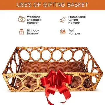 Set of 2 Decorative Rectangular Rattan Trays Hand Woven in Brown Color That Easily Combine in Any Decoration Rattan Serving Tray Due to its Unique and Versatile Style Wicker Tray, Woven Tray.