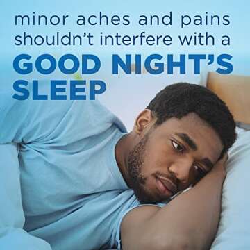 Amazon Basic Care Ibuprofen PM, Ibuprofen 200 mg and Diphenhydramine Citrate 38 mg Tablets, Pain Rel...