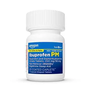 Cost-effective Amazon Basic Care Ibuprofen PM for pain relief