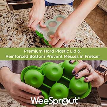 WeeSprout Silicone Freezer Tray for Easy Baby Meal Prep