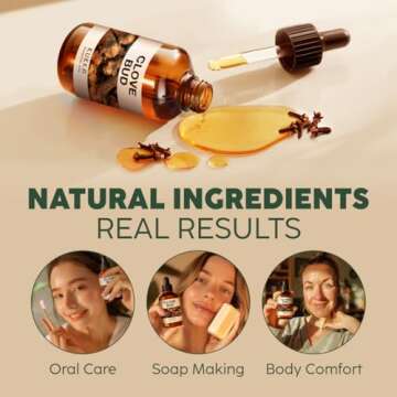 Kukka Clove Oil for Teeth and Gums - 4 Fl Oz - 100% Pure Natural Clove Essential Oil - Steam distilled from Flower Buds for Potency - A Perfect Solution for Oral Care, Hair, Diffuser & DIY Soap Making