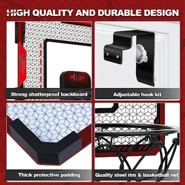 Indoor Basketball Hoop Gift for Kids 5-10 Years Old