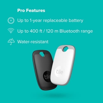 Tile Pro 2022 2-Pack Bluetooth Tracker Keys Finder