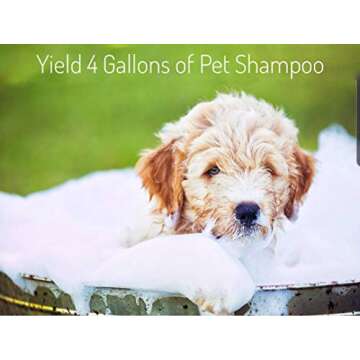 Minsheen Dog Grooming Shampoo and Conditioner, Natural Itch Relief for Dogs and Pets PH Balanced, Made in USA, 64 Concentrated Ounces