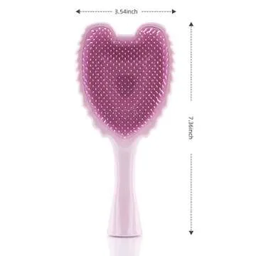 Tangle Angel Cute Brush for All Hair Types, Durable Detangler