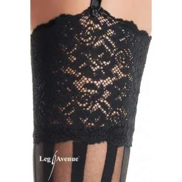 Leg Avenue Thigh Highs with Lace Top for Women - Stylish Hosiery