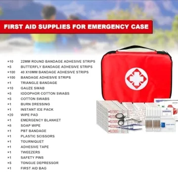 Compact 300PCS Travel First Aid Kit for Emergency Preparedness