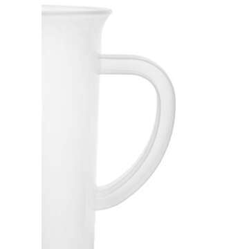 EISCO Plastic Pitcher, 1000mL (1L) - Molded Graduations - Chemical Resistant & Autoclavable Polypropylene - Measuring Jug