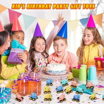 18 Pcs Mini Dinosaur Pull Back Cars for Kids Racing Vehicles Toys with Storage Box Bulk Children Dino Cars Party Favors Supplies Pinata Fillers Birthday Gifts for Toddlers Boys Girls Over 3 Years