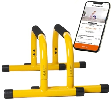 Lebert Fitness Parallette Push Up Bars Dip Station Stand - Perfect for Home and Garage Gym Exercise ...