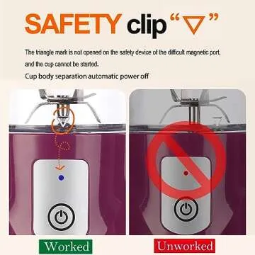 Portable Juicer Blender, USB Travel Juice Cup Baby Food Mixing Machince with Updated 6 Blades with Powerful Motor 4000mAh Rechargeable Battery,13Oz Bottle(Pink)