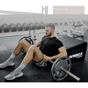 WINBOX Hip Thrust Bench, Hip Thrust Machine for Hip Thrust and Glute Bridge Exercise, Whole Booty Shaping & Glute Muscles Building Workout Equipment - Large Size