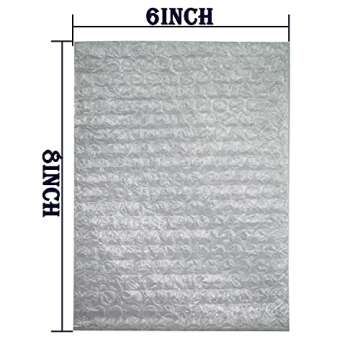 200Pcs Bubble Out Bags&Pouches, 6"x8" Clear Bubble Pouches Wrap Bag, Double Walled Bubble Cushioning...