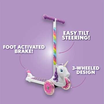 Self Balancing Kick Scooter for Toddlers & Kids - 3 Wheel Design, Maximum Fun!