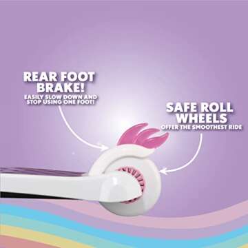 Self Balancing Kick Scooter for Kids Ages 3-7