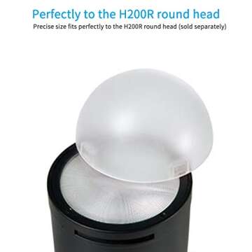 Godox AK-R11 Diffuser Dome for Godox V1 V1pro Round Head Flash for Godox AD100Pro / H200R
