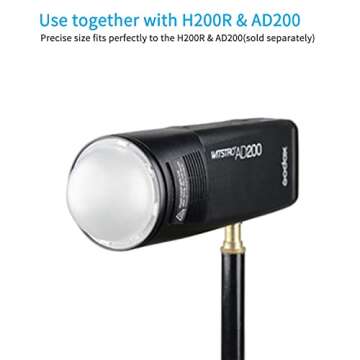 Godox AK-R11 Diffuser Dome for Godox V1 V1pro Round Head Flash for Godox AD100Pro / H200R