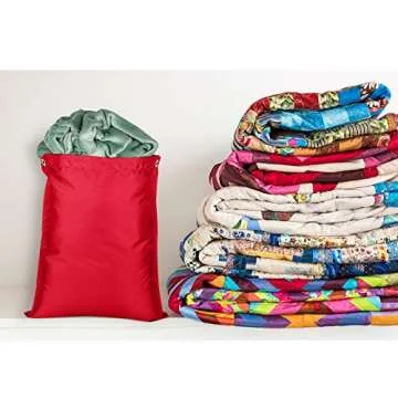 Shappy 6 Pcs Heavy Duty Large Laundry Bags Travel Nylon Laundry Bag with Drawstring 30 x 40, 24 x 36 inch, 22 x 28 inch Machine Washable Dirty Clothes Organizer Easy Fit a Hamper Basket