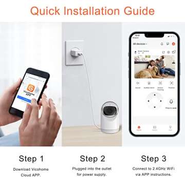 EDSACE 360° WiFi Security Camera with AI Recognition