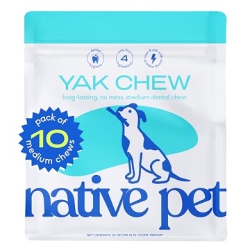 Native Pet Yak Chews – Long-Lasting Yak Cheese Himalayan Dog Chews - All Natural Dental Chews for ...