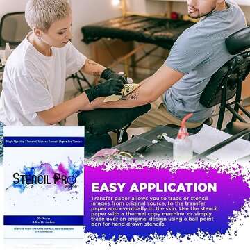 Tattoo Transfer Paper | Stencil Pro 50 Sheets Tattoo Stencil Paper for Tattooing | 4 Layers Premium ...