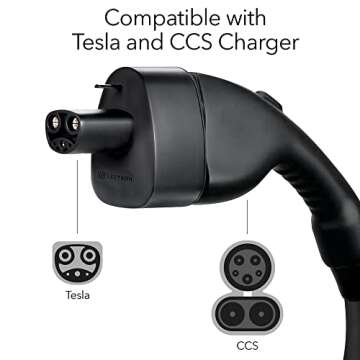 Lectron CCS Adapter for Tesla Model 3,Y, S and X - for Tesla Owners Only - Fast Charge Your Tesla wi...