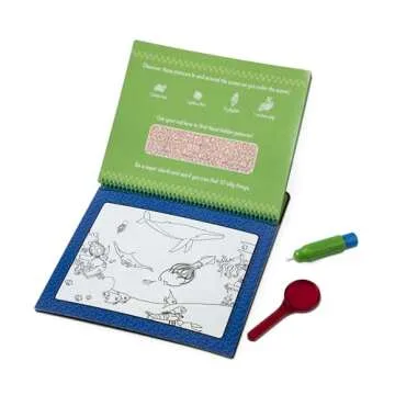 Melissa & Doug On the Go Water Wow! Reusable Water-Reveal Deluxe Activity Pad – Animal Antics