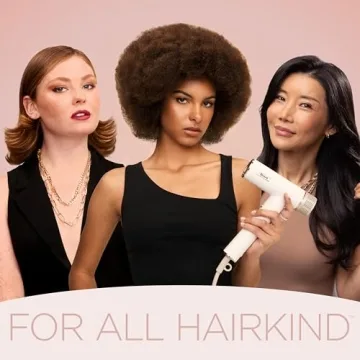 Shark Hair Dryer SpeedStyle RapidGloss Finisher and High-Velocity Dryer, Ionic Hair Blow Dryer with IQ Speed Styling and Drying Suite, No Heat Damage, Best for Straight and Wavy Hair, Silk, HD331