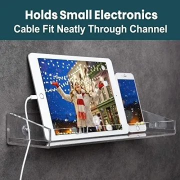 YestBuy Acrylic Floating Wall Display Shelves for Stylish Storage