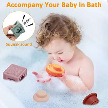 Charniol Montessori Soft Stacking Toys for Babies