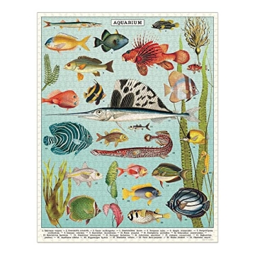 Cavallini Vintage Aquarium Puzzle 1000 Pieces - Family Fun