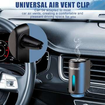 Smart Car Air Freshener Diffuser with Essential Oils