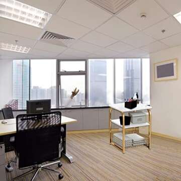 ROBEET 3- Tier Metal Side Table with Storage, Very Stable and Easy to Assemble Living Room Side Table, Small Table for Bedroom, Bathroom and Kitchen