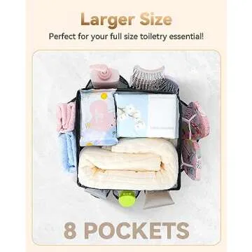 Large Capacity Temede Mesh Shower Caddy Tote for Everyone