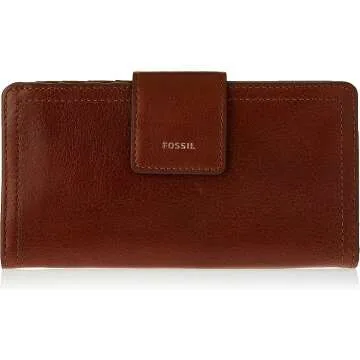 Fossil Logan Leather RFID-Blocking Clutch Wallet