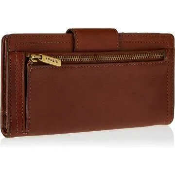Fossil Logan Leather RFID-Blocking Clutch Wallet