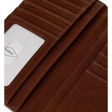 Fossil Logan Leather RFID-Blocking Clutch Wallet