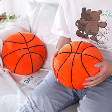 HyDren Plush Basketball Pillows for Kids - Soft & Washable