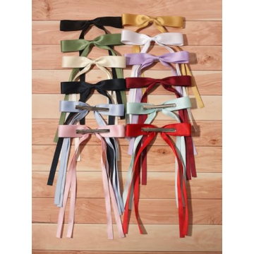 LFOUVRE Bow Hair Clips - Elegant Ribbon Accessories for All
