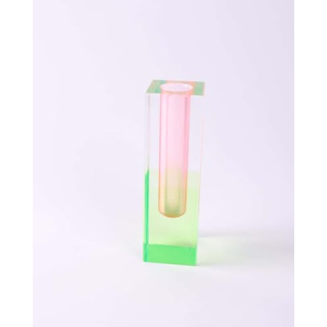 HLYU Acrylic Pillar Vase - Unique Gradient Home Decor