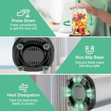 900W Personal Blender for Shakes and Smoothies, 13 Pieces