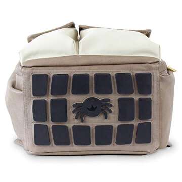 Itzy Ritzy Diaper Bag Backpack – Large Capacity Boss Baby Backpack Diaper Bag Featuring 17 Pockets, Changing Pad, Stroller Clips, and Comfortable Backpack Straps, Vanilla Latte