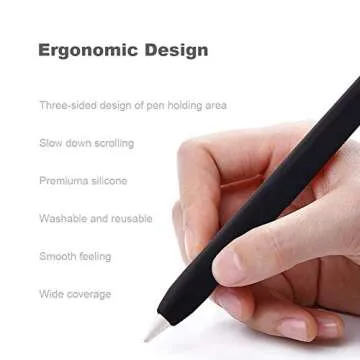 Ergonomic YINVA Apple Pencil Grip Case for Apple Pencil 2
