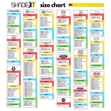 Shade-It Car Windshield Sun Shade Durable 210T Polyester Heat Block UV Protection Sunshades - Sunlight Blocker Reflective Sun Visor Car Window Shade - Easy Storage Sunshade Car Accessories (Medium)