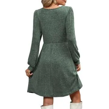 Stylish OFEEFAN Tunic Sweater Dress for Women Winter 2025